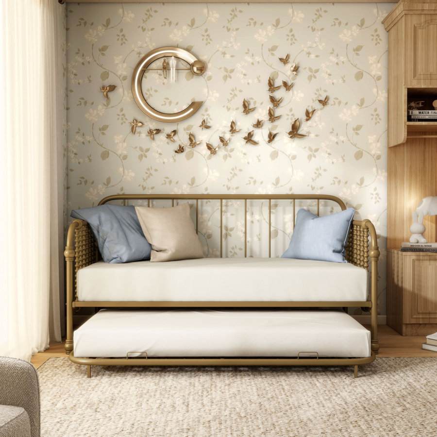 Monarch Hill Wren Twin Metal Daybed with Trundle